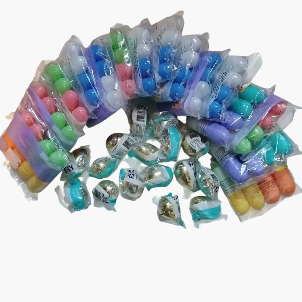 Easter Egg Hunt Party Supply Fillable Eggs Golden Egg lot 344